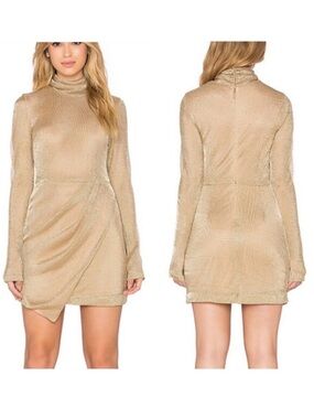 Free People Mercury Bodycon Dress Special Edition in Gold 2